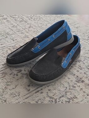 Dije California Loafers Mens 12 Blue Gray Suede Slip On Casual Driving Moc Shoes